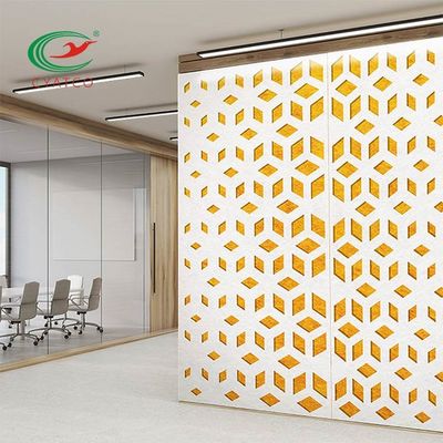 Qualité  Carved Hanging Office PET Acoustic Panels Odorless Lightweight usine