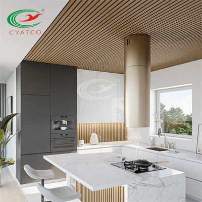 Qualité  SGS Interior Vertical Wood Slat Wall Durable Soundproof For Studio usine