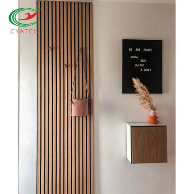 Écrans antibruits en bois cannelés Multiscene inodore 600x1200mm de mur