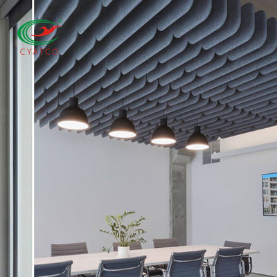 Les panneaux de plafond acoustiques de fibre d'insonorisation ignifugent multicolore