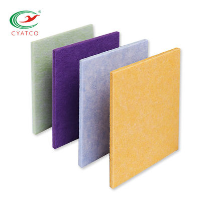 Panneau de particules acoustique stable inodore, absorption saine multicolore de fibre de polyester
