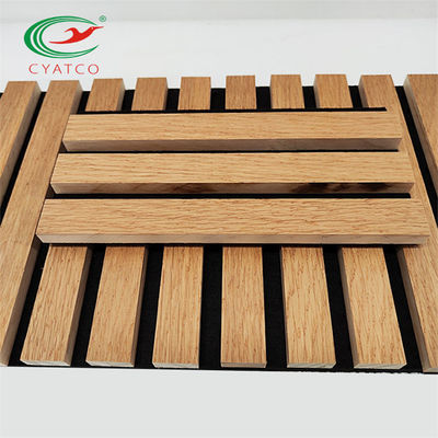 Chêne naturel sain pratique d'écran antibruit de Slatwall pour le plafond