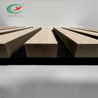 Chêne naturel sain pratique d'écran antibruit de Slatwall pour le plafond
