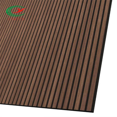 Panneaux en bois acoustiques inoffensifs non-toxiques de lamelle, lamelles acoustiques ignifuges de plafond