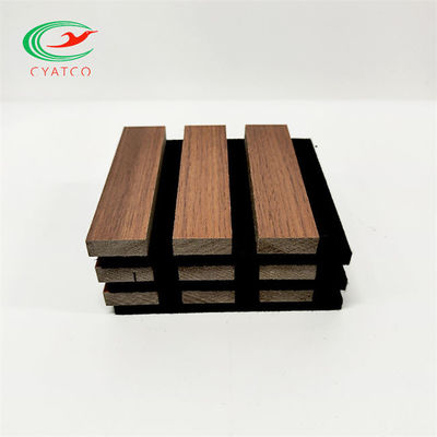 Absorption saine acoustique de panneaux de mur de placage de FSC ignifuge