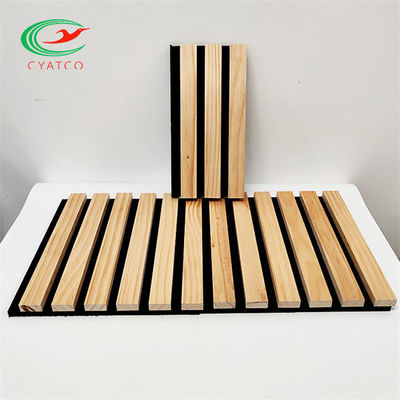 Absorption saine acoustique de panneaux de mur de placage de FSC ignifuge