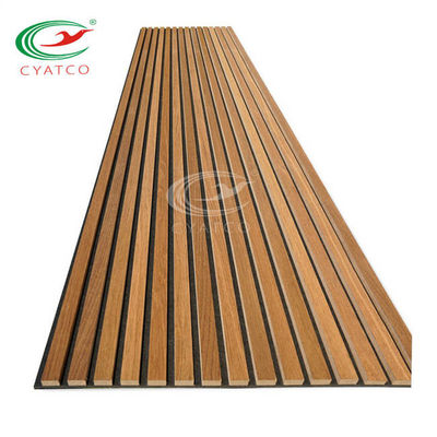 Panneaux de mur acoustiques en bois solides d'OEM Mildewproof écologique