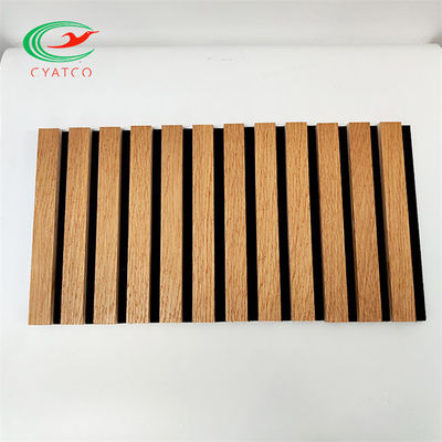 Matériel pratique acoustique de polyester de forces de défense principale de panneaux de mur en bois de plafond