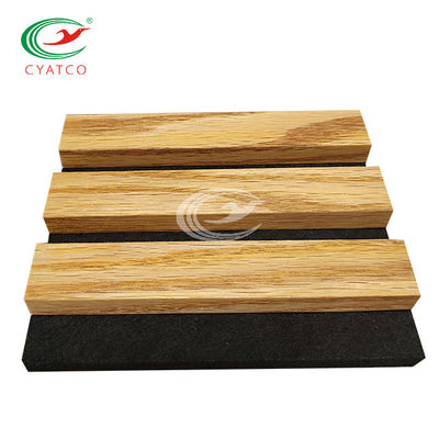 Mur acoustique de lamelle de placage en bois décoratif résistant à l'usure