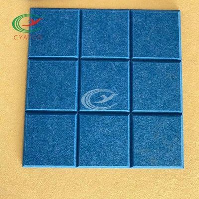Feutre acoustique insonorisé inodore de mur, panneau acoustique stable de fibre de polyester