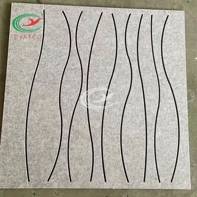 Mur senti inoffensif universel de panneaux, panneau acoustique pratique de fibre de polyester