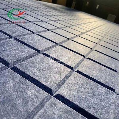 Fibre de polyester sentie durable légère de panneaux de mur ignifuge