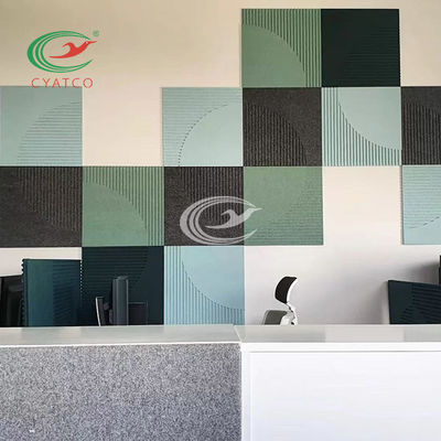 2200gm Panneaux muraux en feutre Salle de réunion Absorbant le son Art mural ASTM E84 Norme américaine