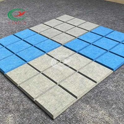 Fibre de polyester sentie durable légère de panneaux de mur ignifuge