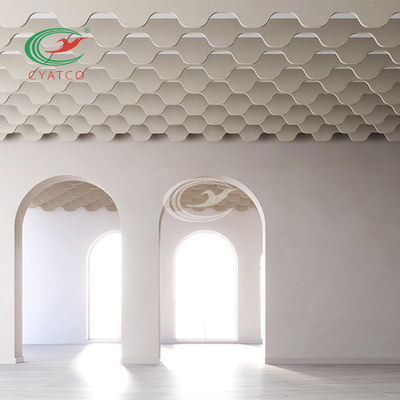 Panneaux de plafond acoustiques d'ANIMAL FAMILIER de polyester de GV Mildewproof inoffensif