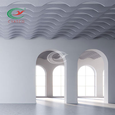 Panneaux de plafond acoustiques d'ANIMAL FAMILIER de polyester de GV Mildewproof inoffensif