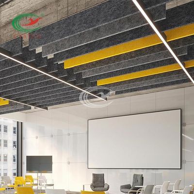 Panneau insonorisé inodore non-toxique de plafond, panneaux de plafond étanches à l'humidité de tissu