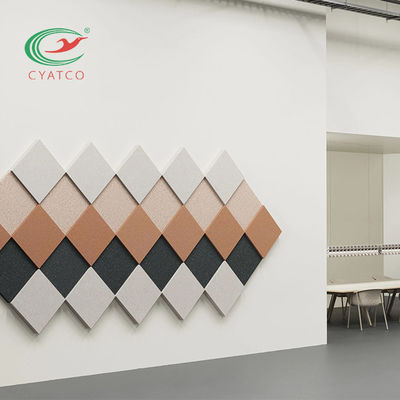 Tuiles saines acoustiques de fibre de place d'ODM fades pour le mur de bureau