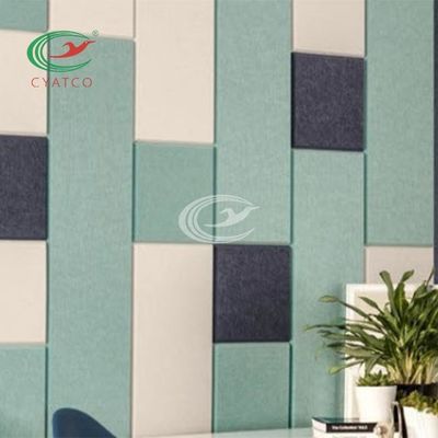 Tuiles acoustiques multicolores décoratives pour l'insonorisation non-toxique