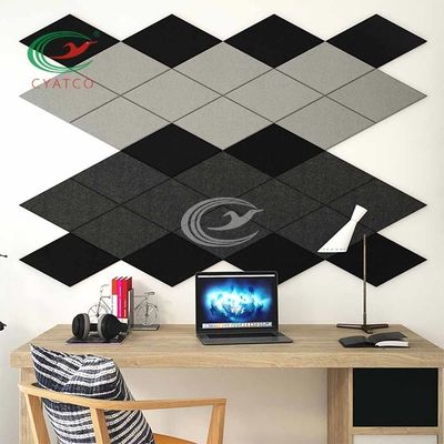 Tuiles saines acoustiques de fibre de place d'ODM fades pour le mur de bureau