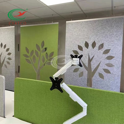 Découpage du panneau acoustique d'ANIMAL FAMILIER de polyester accrochant multicolore inoffensif d'écran
