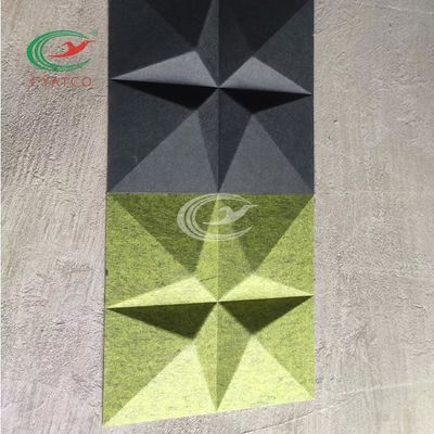 Le mur 3D acoustique texturisé d'étoile couvre de tuiles multicolore étanche à l'humidité