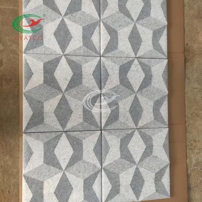 Écran antibruit Mildewproof de fibre de polyester de mur du diamant 3D inodore