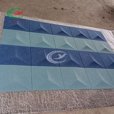 Le mur 3D acoustique texturisé d'étoile couvre de tuiles multicolore étanche à l'humidité