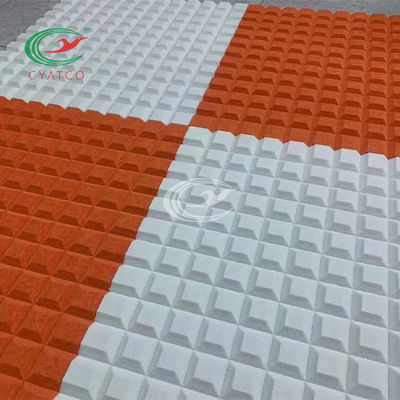 Le cube 3D a donné à l'écran une consistance rugueuse antibruit de fibre de polyester insonorisé pour KTV