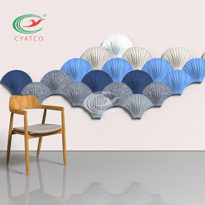 Multicolore ignifuge d'écran antibruit de fibre de polyester de Shell Shape 3D