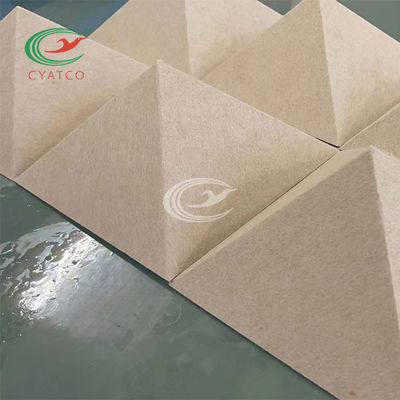 Panneau de particules non-toxique de polyester de pyramide, feuilles acoustiques inodores de fibre de polyester
