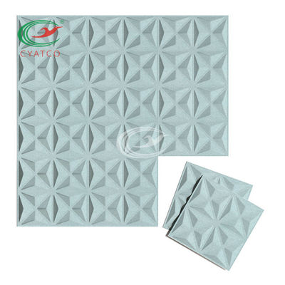 3D inoffensif stable Diamond Wall Panels, feuilles audio multicolores d'absorption