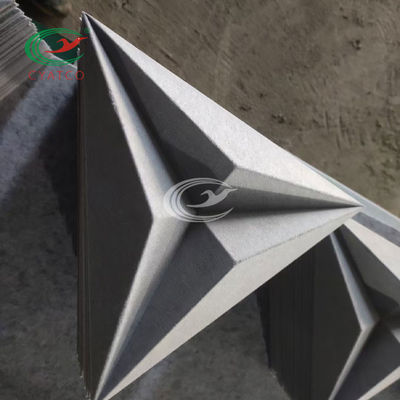Écran antibruit décoratif triangulaire 3D de fibre de polyester étanche à l'humidité