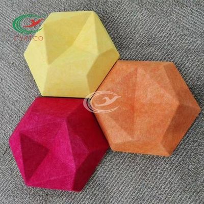 Couleurs universelles insonorisées d'écran antibruit de fibre de polyester 3D 48