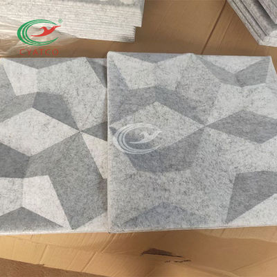 3D inoffensif stable Diamond Wall Panels, feuilles audio multicolores d'absorption