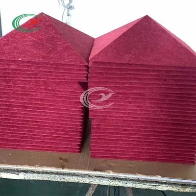 Panneau de particules non-toxique de polyester de pyramide, feuilles acoustiques inodores de fibre de polyester