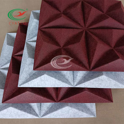 Panneau inodore pratique de fibre de polyester, texture acoustique de conseil de Mildewproof