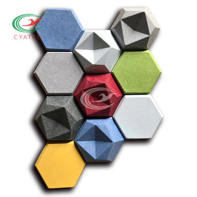 Couleurs universelles insonorisées d'écran antibruit de fibre de polyester 3D 48