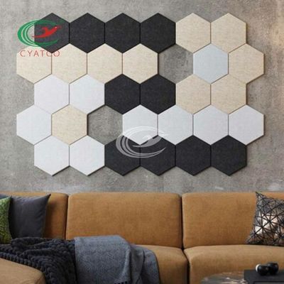 Panneau mural acoustique moderne en polymère recyclé de classe A ASTM E84 40+ couleurs