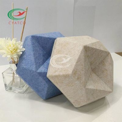 Écrans antibruits sentis inodores d'hexagone pour la décoration du mur 3D