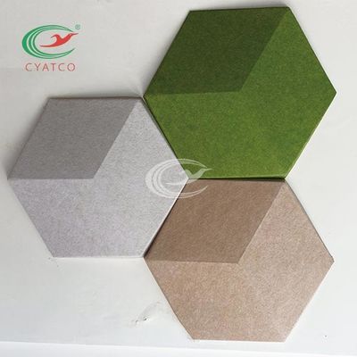 tuiles saines de l'hexagone 3D léger, panneaux de mur acoustiques hexagonaux inodores