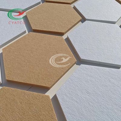 Tuiles de amortissement de bruit d'hexagone, tuiles acoustiques légères pour des murs d'insonorisation