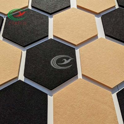 Isolation thermique écologique d'intérieur d'écrans antibruits d'hexagone de cinéma