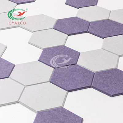 Panneaux sains d'hexagone non-toxique ignifuge, tuiles acoustiques d'hexagone universel
