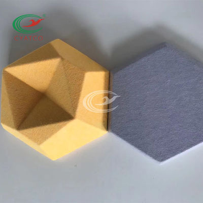 Les écrans antibruits de l'hexagone 3D léger ignifugent la fibre de polyester