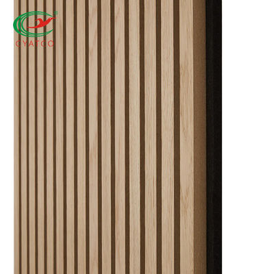 Lamelles en bois de mur ignifuge pratique, panneau de mur en bois universel