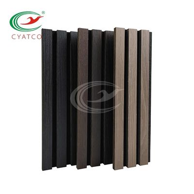12 mm MDF Épaisseur du bois Grille Panneaux muraux Décoration intérieure Panneau 3D composite en fibre de bois polyester