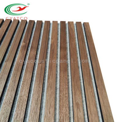 12 mm MDF Épaisseur du bois Grille Panneaux muraux Décoration intérieure Panneau 3D composite en fibre de bois polyester