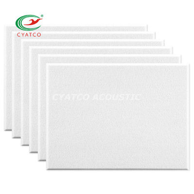 10 Packs de panneaux acoustiques en fibre de polyéther blanc de 18 mm pour la décoration murale