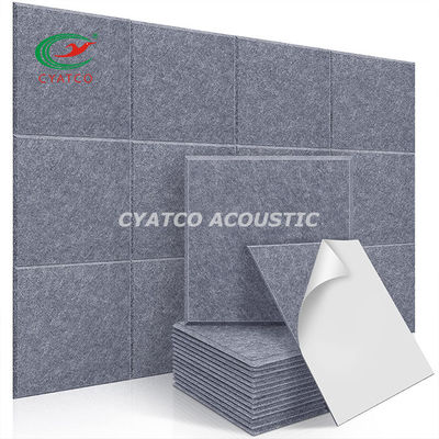 CYATCO 12 &quot;X 12&quot; panneau mural en fibre carrée Panneaux en mousse insonorisés Facile à couper